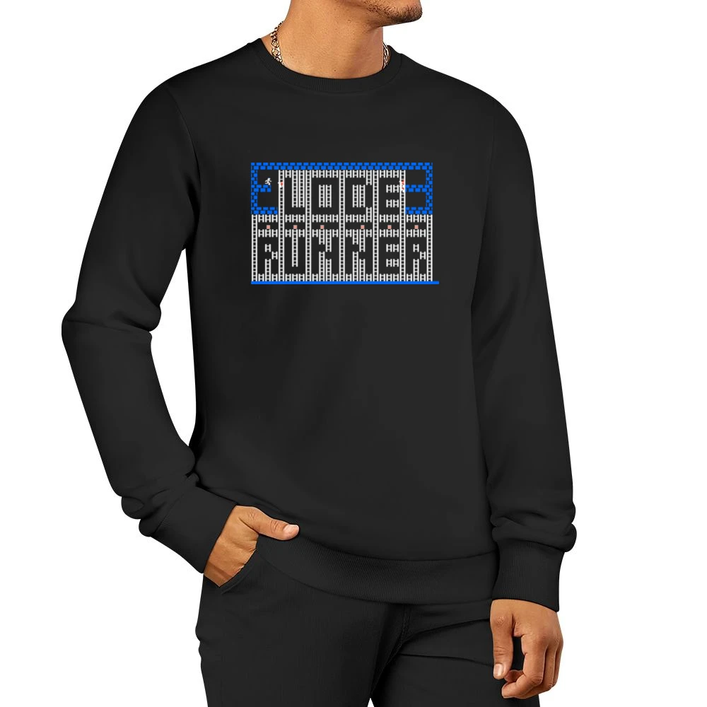 Lode Runner Video Game Retro 80s Men Pullover Sweatshirt
