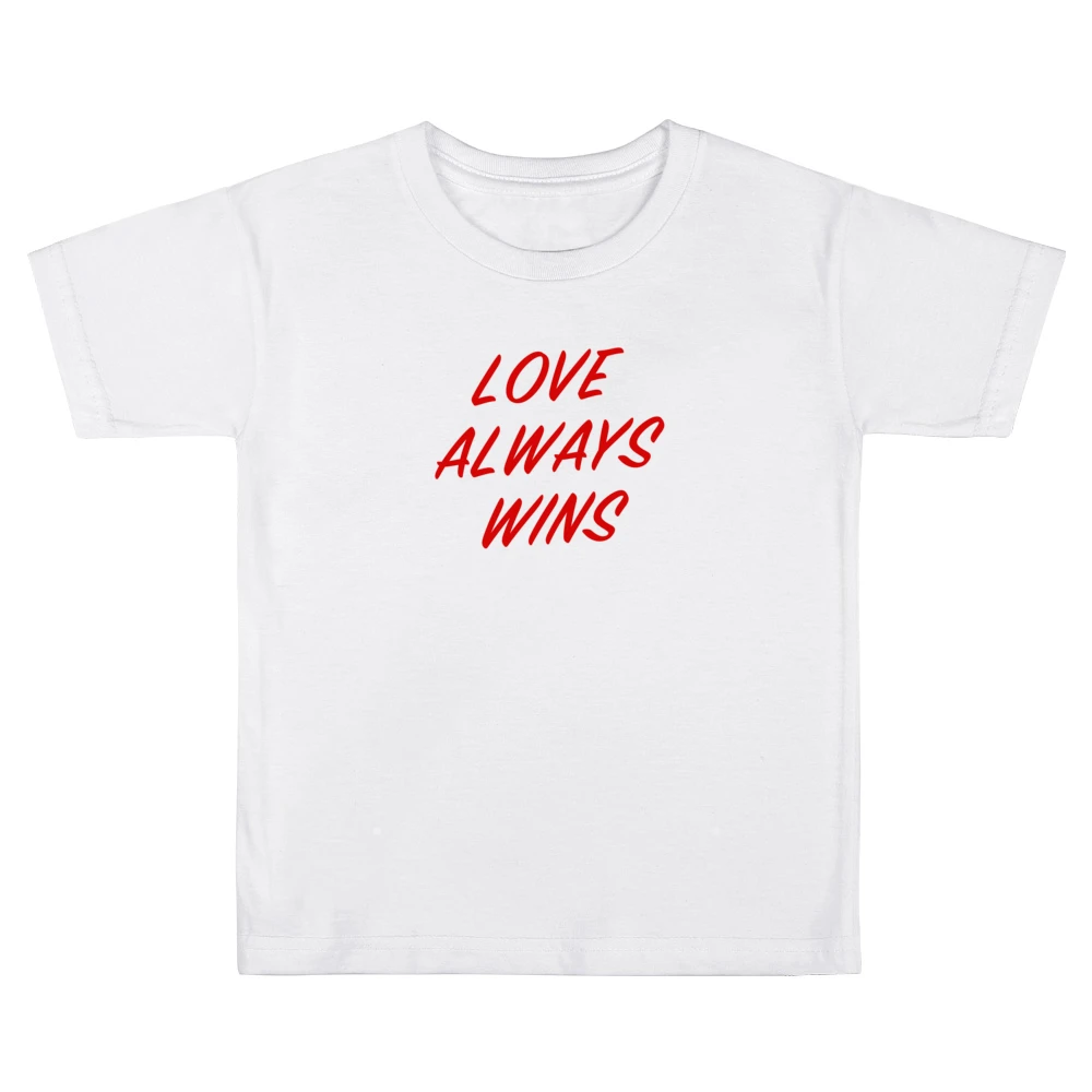 Love Always Wins Fun Popular Graphic Blogger Kids Boys Girls T-Shirt