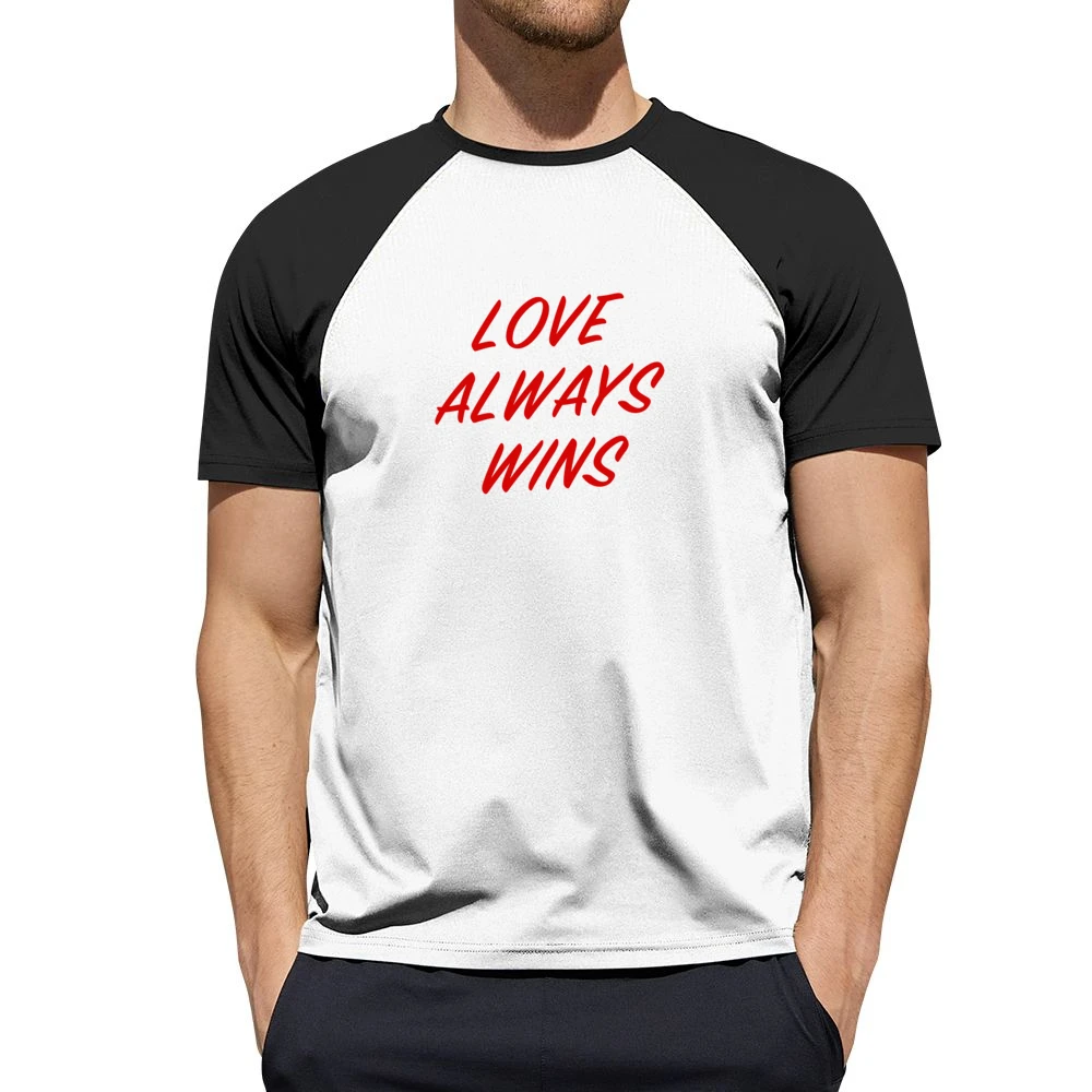 Love Always Wins Fun Popular Graphic Blogger Men Short Sleeve T-Shirt