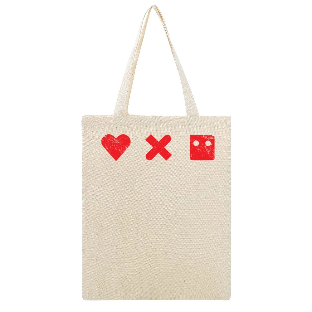 Love Death Robots Netflix Heavy Metal Sci Fi Tv Distressed Red Beige Canvas Tote Shopping Bag