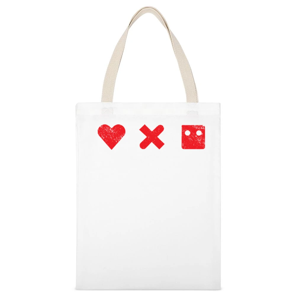 Love Death Robots Netflix Heavy Metal Sci Fi Tv Distressed Red White Canvas Tote Shopping Bag