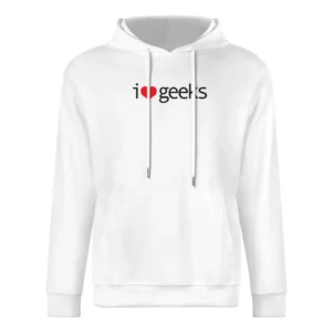 Love - I heart Geek European Size Men Hoodie