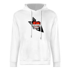 Love Music Hate Racism European Size Men Hoodie