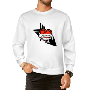 Love Music Hate Racism European Size Pullover Sweater