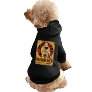 Lucky Lady Vintage Motor Oils Authorized Dealer Fun Distressed Car Lov Pet Apparel Clothes