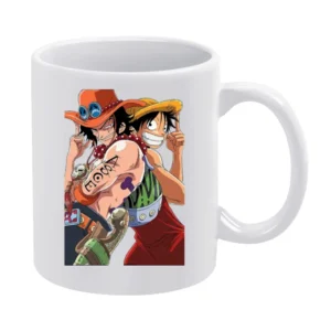 Luffy and Ace - White Mug