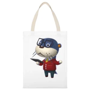 Lyle From Animal Crossing Nintendo Character Video Game White Canvas Tote Shopping Bag