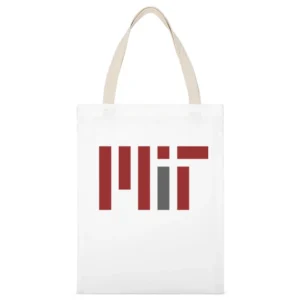 MIT White Canvas Tote Shopping Bag