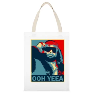 Macho Man Yeea Tshirt White Canvas Tote Shopping Bag