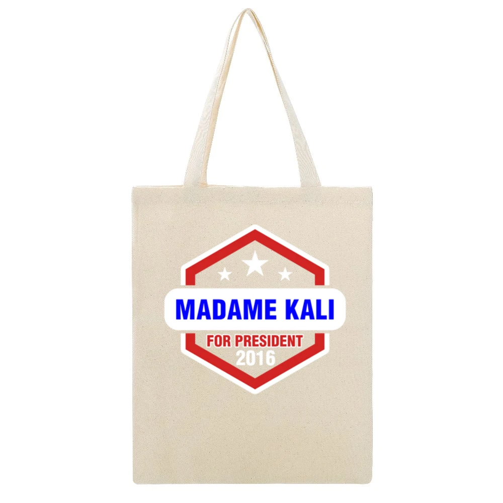 Madame Kali For President 2016 Penny Dreadful TV Show Beige Canvas Tote Shopping Bag