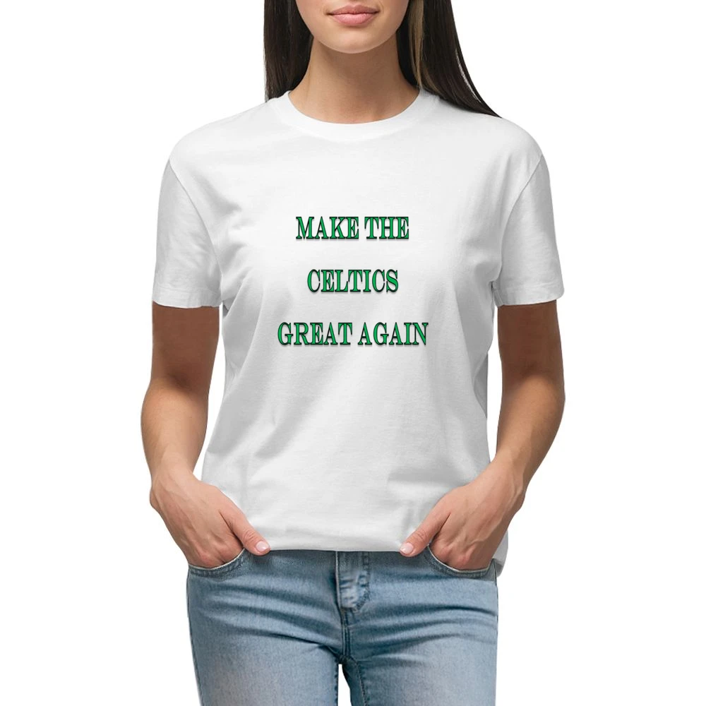Make the Celtics Great Again Tshirt (all styles and colors available) Premium Women Ladies T-shirt