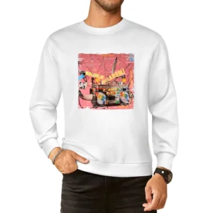Malcolm Mclaren Duck Rock Album Cover Distressed Image European Size Pullover Sweater
