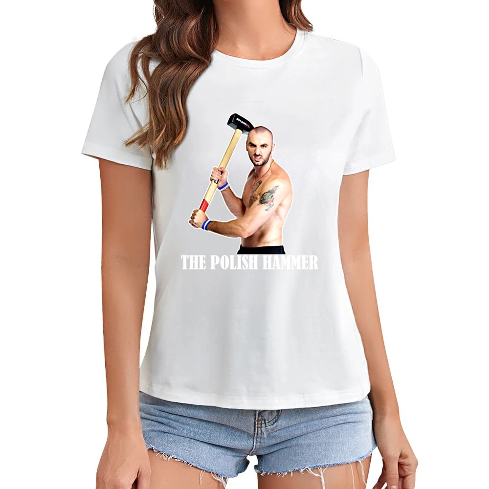 Marcin Gortat The Polish Hammer Phoenix Poland Basketball Asian Size Women Ladies T-shirt