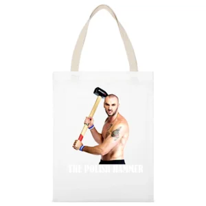 Marcin Gortat The Polish Hammer Phoenix Poland Basketball White Canvas Tote Shopping Bag