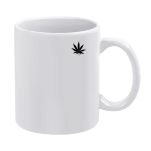 Marijuana Cannabis Leaf Fun Weed Simple Graphic White Mug