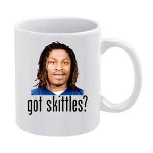 Marshawn Lynch Got Skittles White Mug