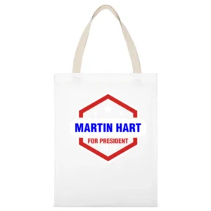 Martin Hart For President 2016 True Detective TV Show White Canvas Tote Shopping Bag