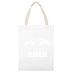 Marvel character Hulk comics White Canvas Tote Shopping Bag