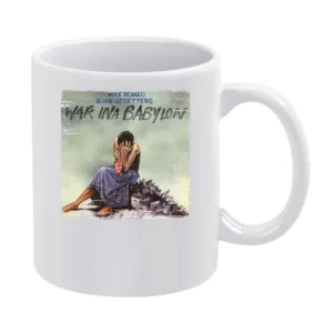 Max Romeo War In A Babylon Album Cover Distressed Image White Mug