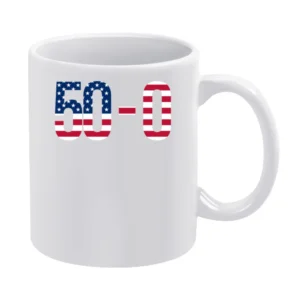 Mayweather Undefeated Record 50-0 Mcgregor Fight American Flag Boxing White Mug