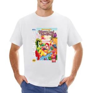 Mcdonalds Treasure Land Adventure Sega Genesis Old School Retro Video Asian Size Men T-Shirt