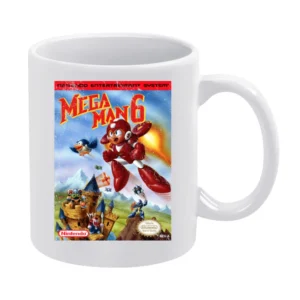 Mega Man 6 Nes Nintendo Old School Retro Video Game Fan Distressed T S White Mug