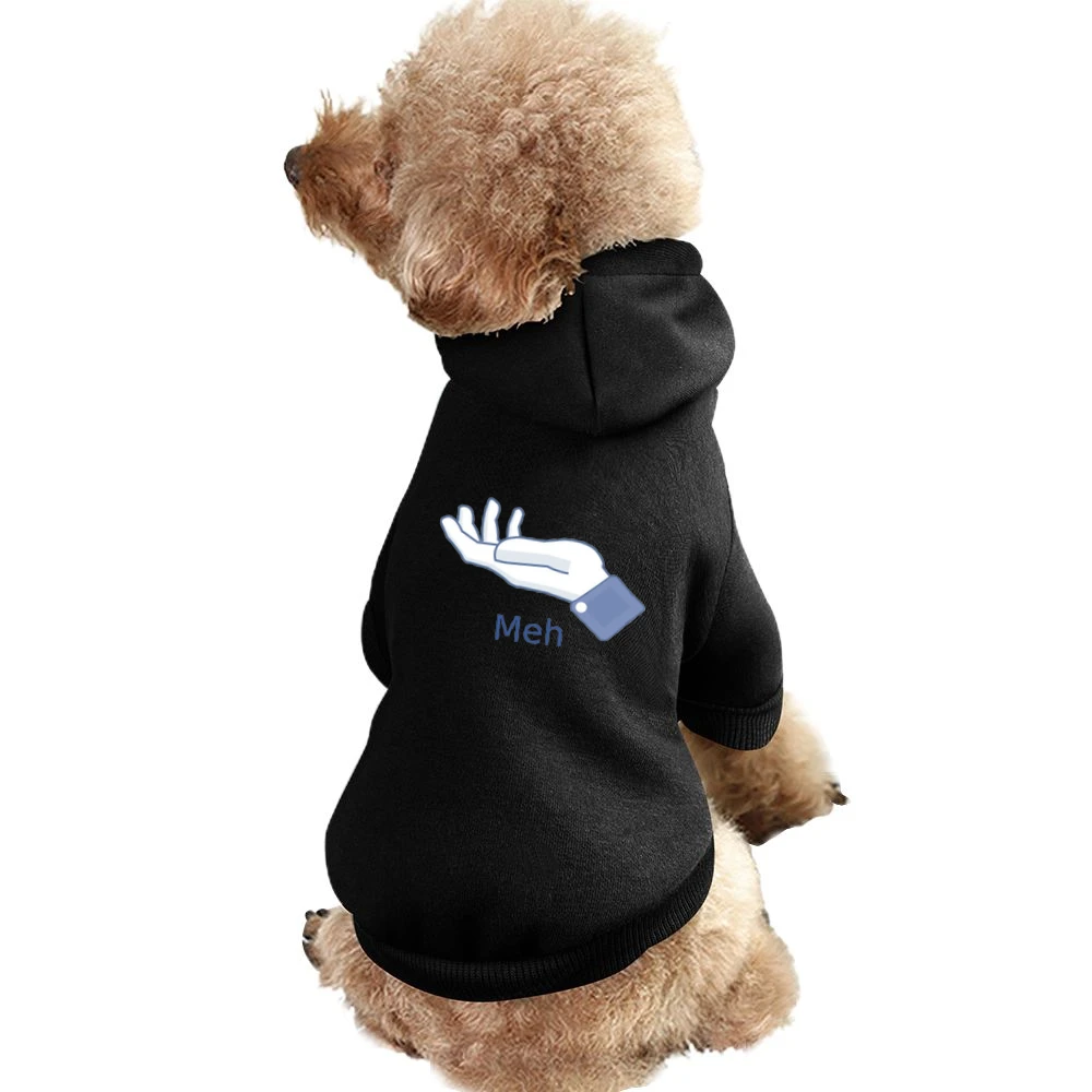 Meh sign hand finger Pet Apparel Clothes