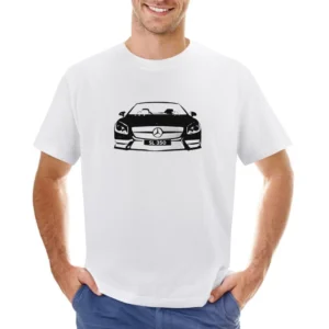 Mercedes Benz SL 350 Spyder Convertible Graphic Car Enthusiast Asian Size Men T-Shirt