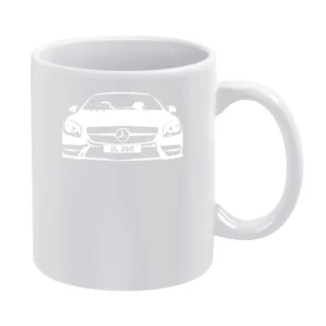 Mercedes Benz SL 350 Spyder Convertible Graphic Car Lover White Mug
