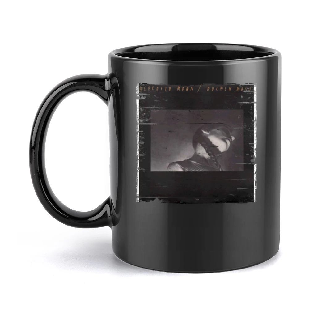 Meredith Monk Dolmen Music Album Cover Distressed Image Black Mug