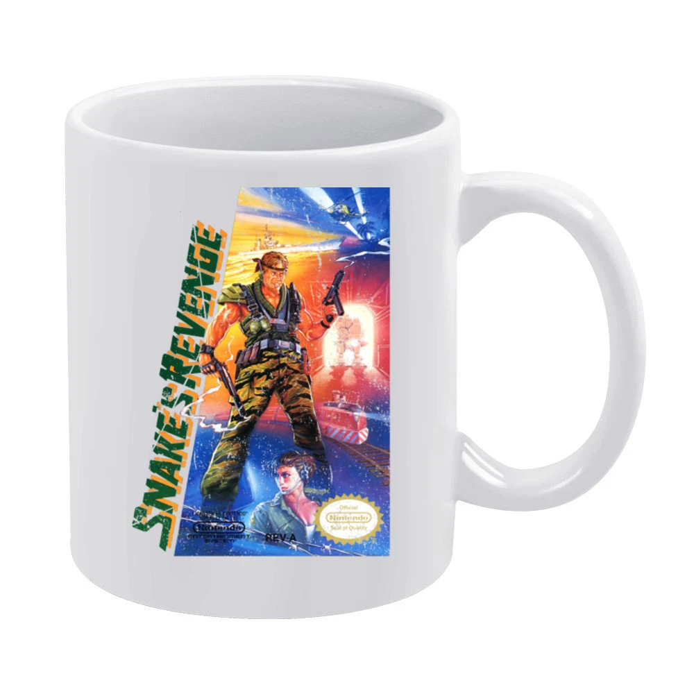 Metal Gear 2 Snake's Revenge Nes Nintendo Old School Retro Video Game White Mug