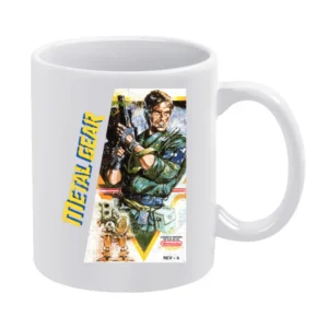 Metal Gear Nes Nintendo Old School Retro Video Game Fan Distressed T S White Mug