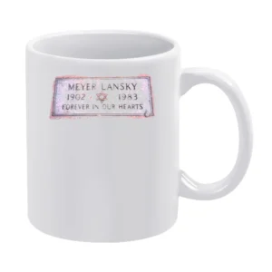 Meyer Lansky Tombstone Mafia White Mug