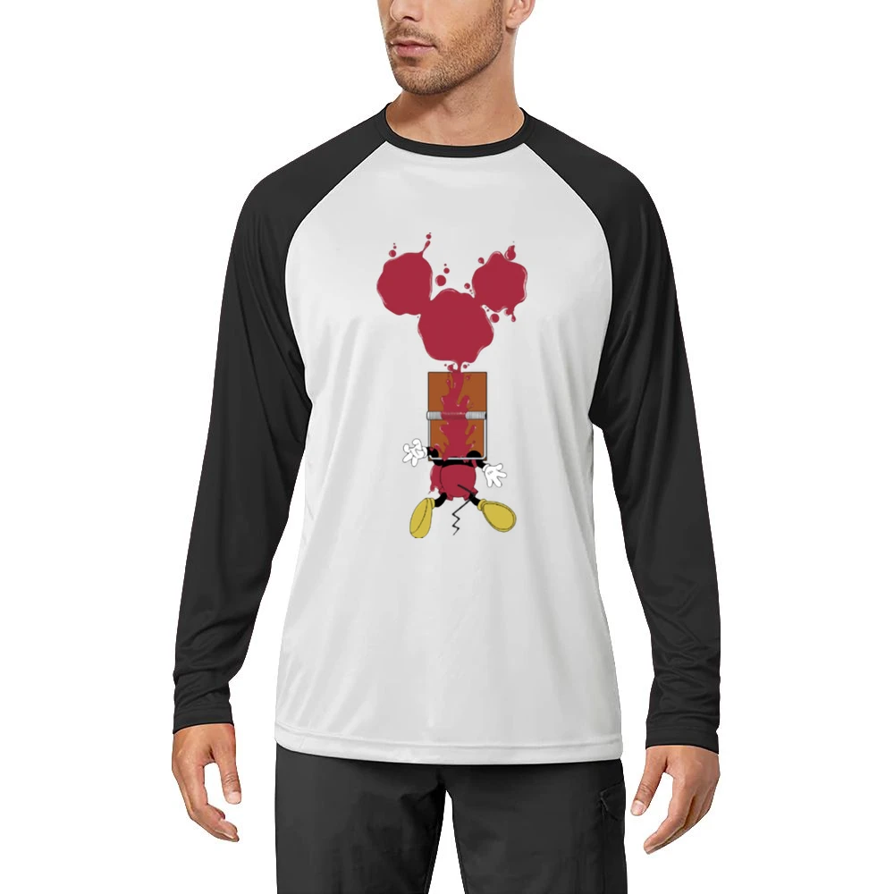 Mickey Mouse Trapped funny Men Long Sleeve T-Shirt