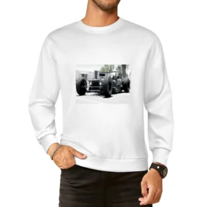 Military Rat Rod Jeep Tshirt European Size Pullover Sweater