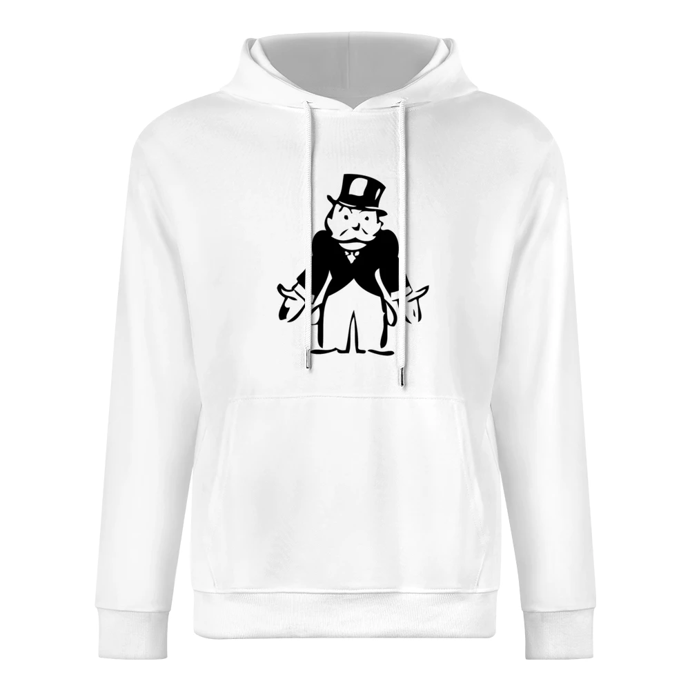 Monopoly Man Empty Pockets Classic Fun Graphic Game Tee Shirt European Size Men Hoodie