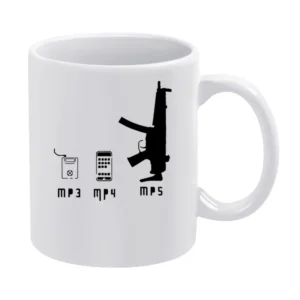 Mp3 Mp4 Mp5 Types Funny White Mug