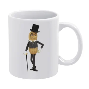 Mr Peanut New Logo Planters Peanuts Snack White Mug