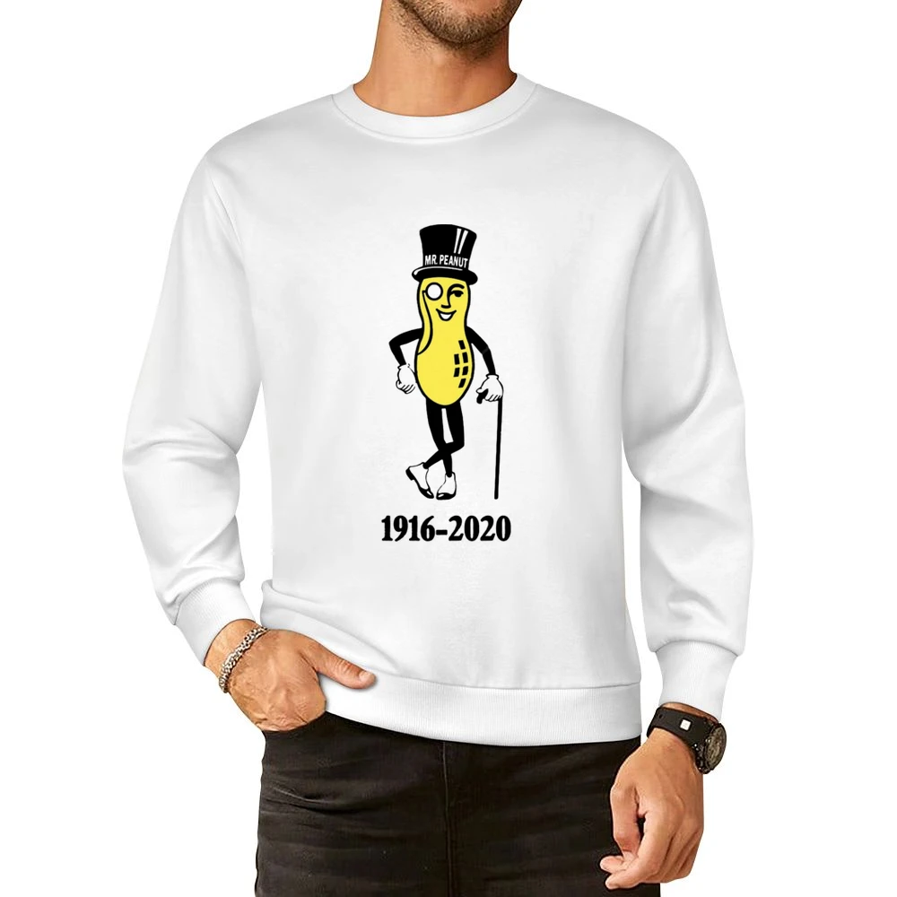 Mr Peanut Rip Planters Peanuts Pop Culture Food European Size Pullover Sweater