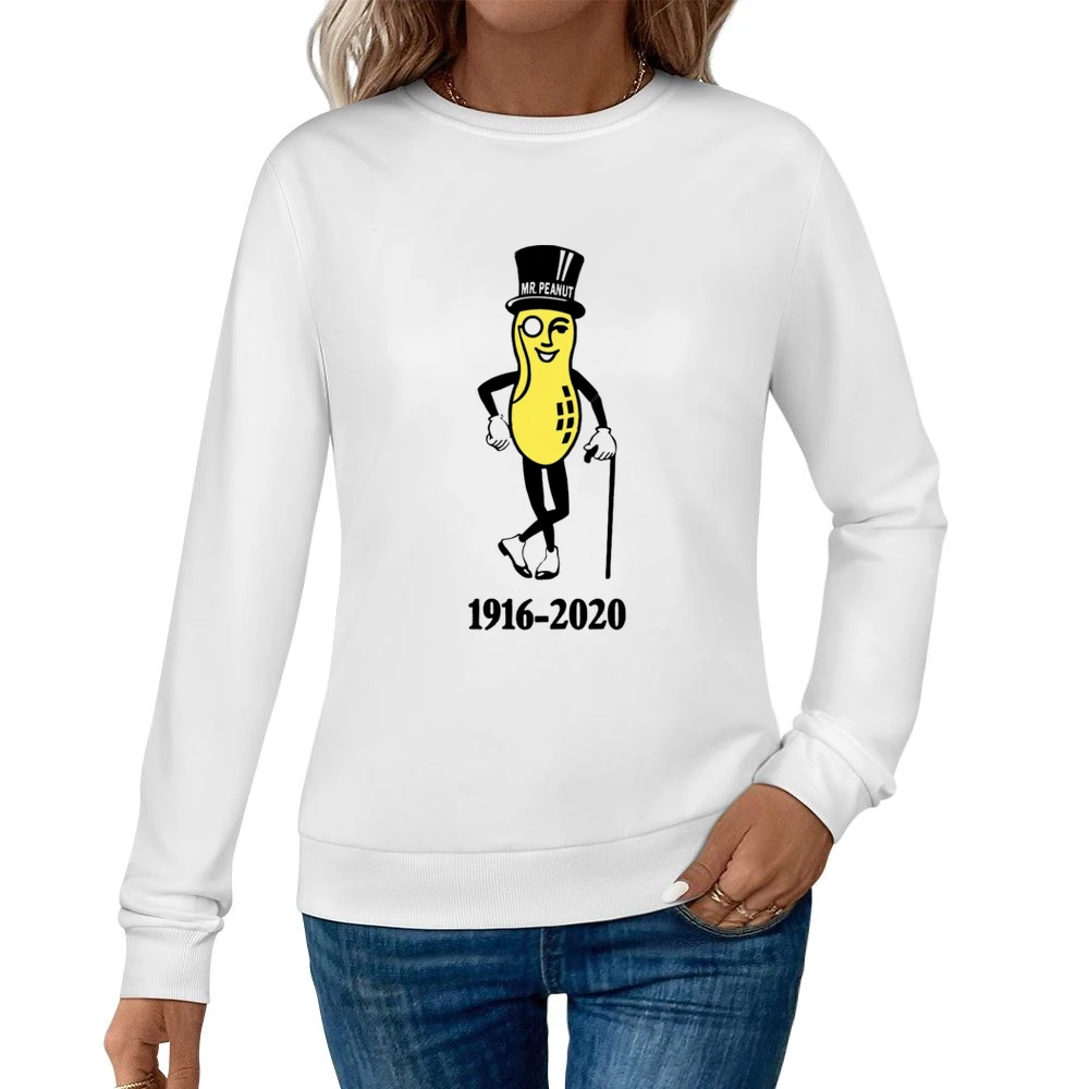 Mr Peanut Rip Planters Peanuts Pop Culture Food Women Pullover Sweatshirt
