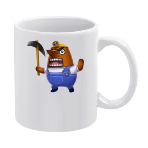 Mr Resetti From Animal Crossing Nintendo Character Video Game White Mug