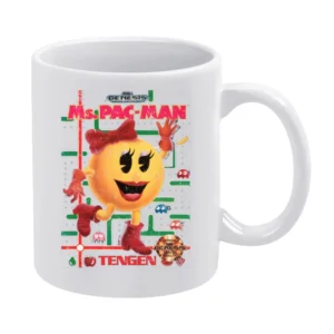 Ms Pacman Sega Genesis Old School Retro Video Game Fan Distressed T Sh White Mug