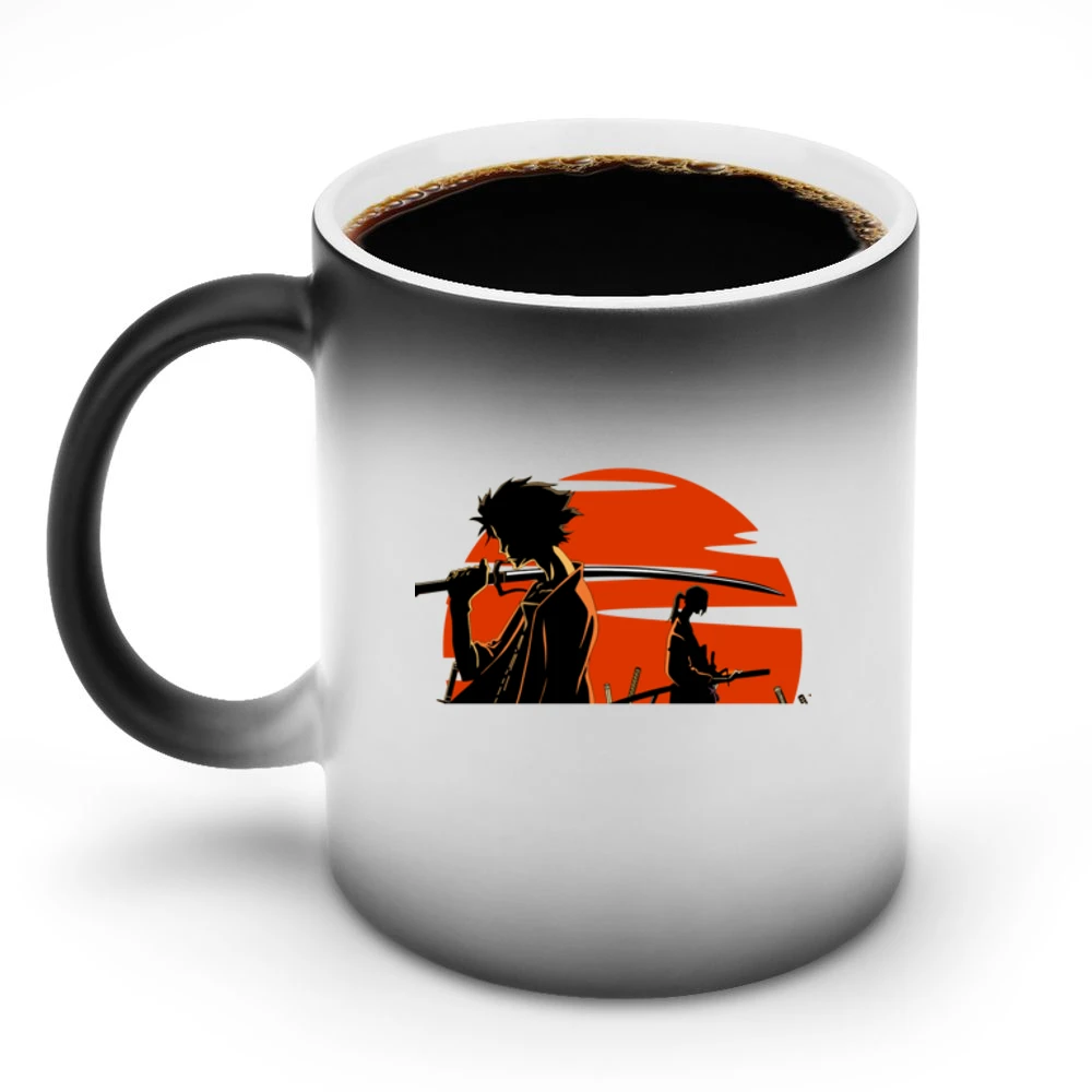 Mugen And Jin over the sun Samurai champloo anime manga Discoloration Mug