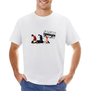 Mugen Jin and Fuu Samurai champloo anime manga Asian Size Men T-Shirt