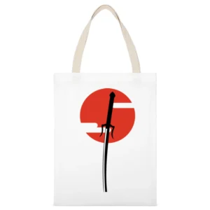 Mugen Sword samurai champloo anime manga White Canvas Tote Shopping Bag