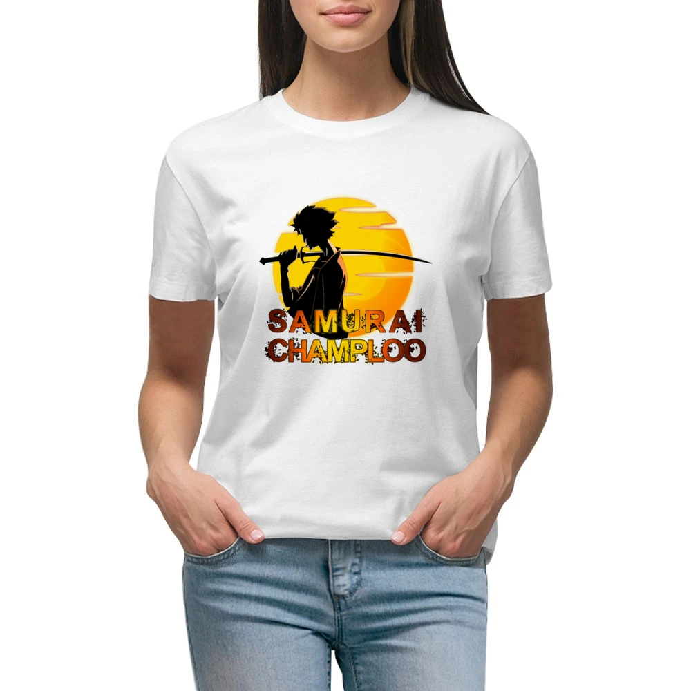 Mugen The Mix samurai Champloo anime manga over the sun Premium Women Ladies T-shirt