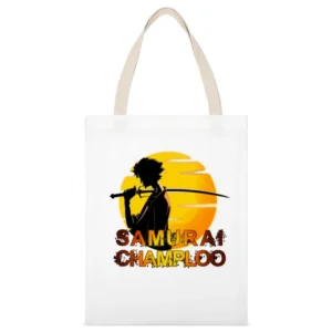 Mugen The Mix samurai Champloo anime manga over the sun White Canvas Tote Shopping Bag