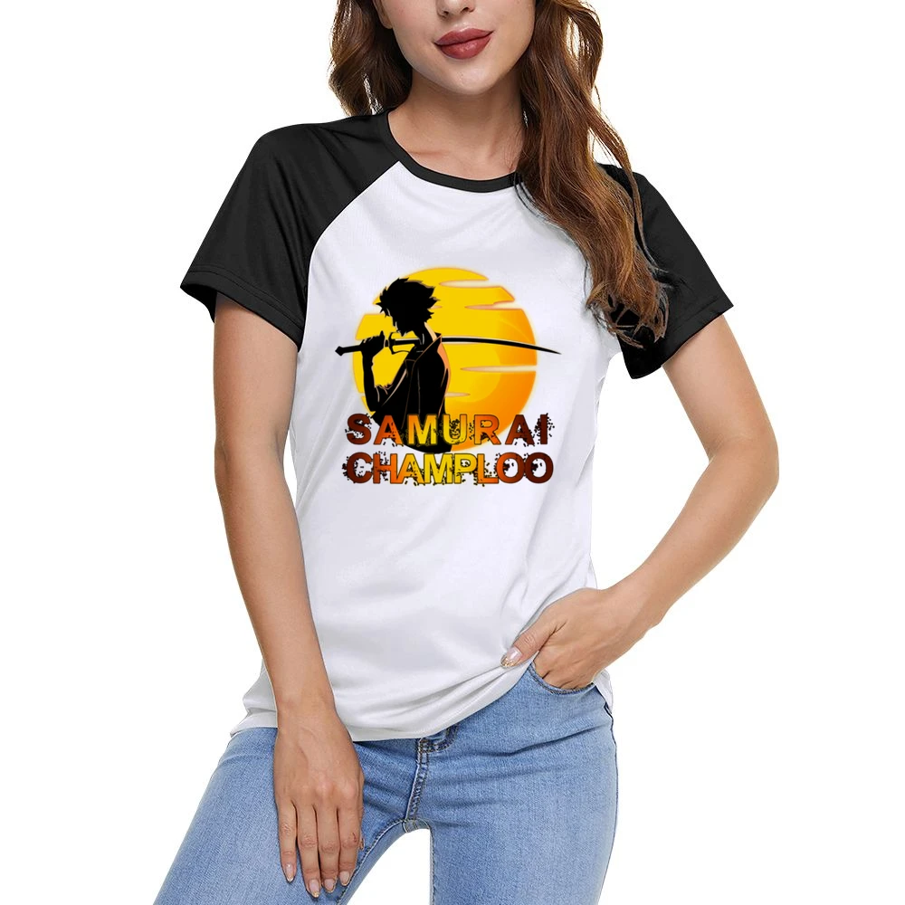 Mugen The Mix samurai Champloo anime manga over the sun Women Ladies Short Sleeve T-Shirt
