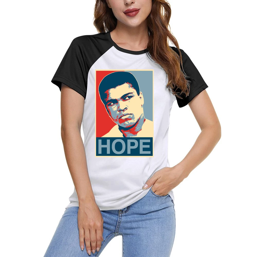 Muhammed Ali Boxing Women Ladies Short Sleeve T-Shirt