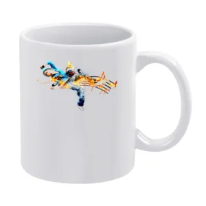 Musical Dancing Notes White Mug
